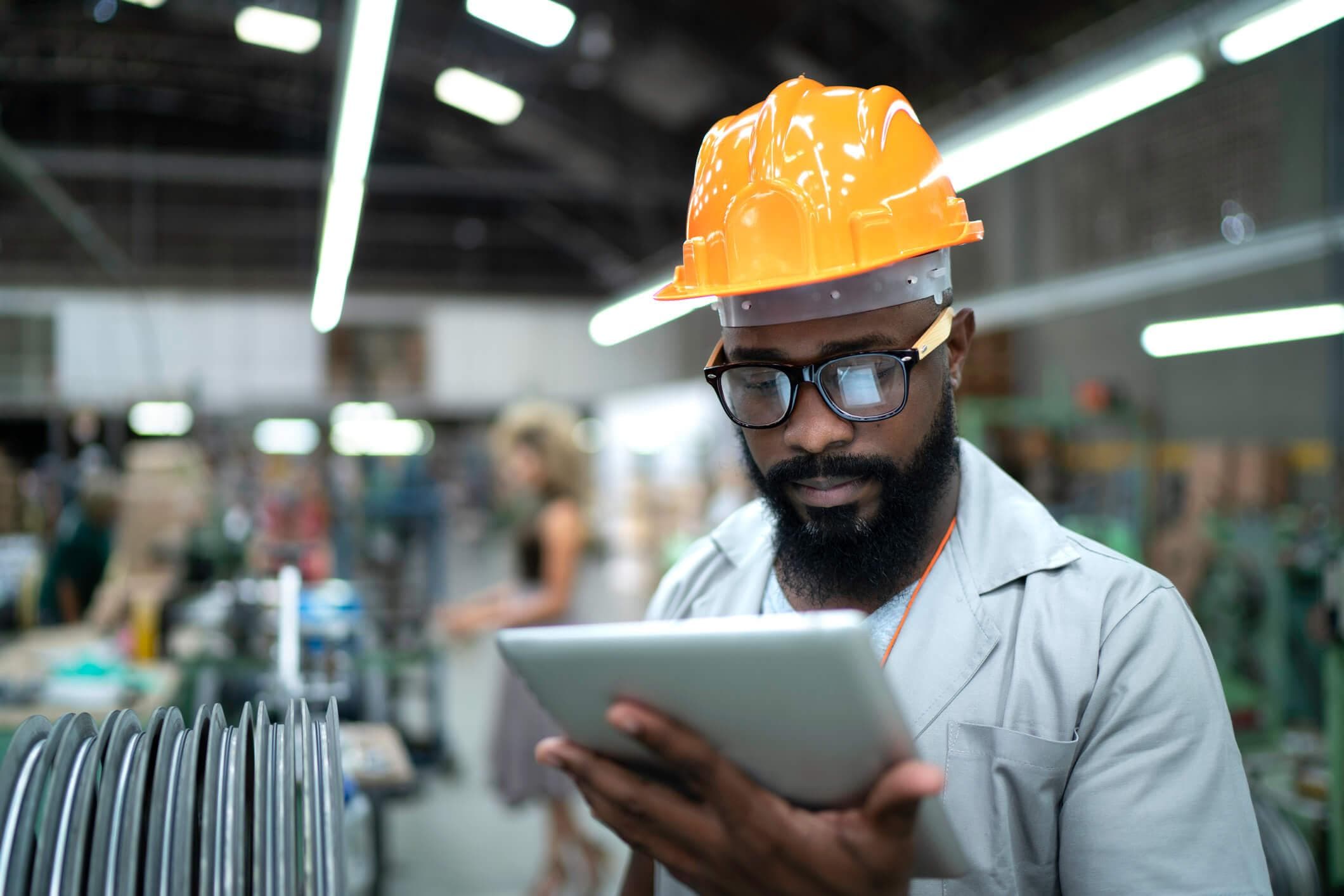 Supply chain factory floor ipad